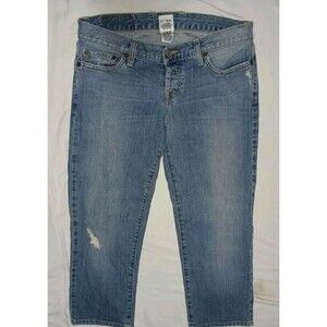Lucky Brand Womens Blue Denim Capris Size 8/29